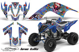 ATV Graphics Kit Quad Decal Sticker Wrap For Yamaha Raptor 700 2006-2012 EDHLK BLUE