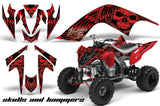 ATV Graphics Kit Quad Decal Sticker Wrap For Yamaha Raptor 700 2006-2012 HISH RED