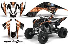 Load image into Gallery viewer, ATV Graphics Kit Quad Decal Sticker Wrap For Yamaha Raptor 700 2006-2012 HATTER ORANGE BLACK-atv motorcycle utv parts accessories gear helmets jackets gloves pantsAll Terrain Depot