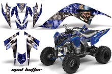 Load image into Gallery viewer, ATV Graphics Kit Quad Decal Sticker Wrap For Yamaha Raptor 700 2006-2012 HATTER SILVER BLUE-atv motorcycle utv parts accessories gear helmets jackets gloves pantsAll Terrain Depot