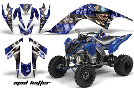 ATV Graphics Kit Quad Decal Sticker Wrap For Yamaha Raptor 700 2006-2012 HATTER SILVER BLUE-atv motorcycle utv parts accessories gear helmets jackets gloves pantsAll Terrain Depot