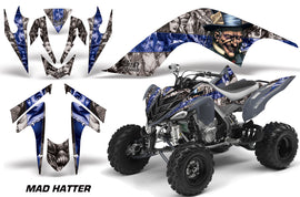 ATV Graphics Kit Quad Decal Sticker Wrap For Yamaha Raptor 700 2006-2012 HATTER BLUE SILVER-atv motorcycle utv parts accessories gear helmets jackets gloves pantsAll Terrain Depot
