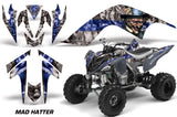 ATV Graphics Kit Quad Decal Sticker Wrap For Yamaha Raptor 700 2006-2012 HATTER BLUE SILVER