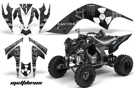 ATV Graphics Kit Quad Decal Sticker Wrap For Yamaha Raptor 700 2006-2012 MELTDOWN WHITE BLACK-atv motorcycle utv parts accessories gear helmets jackets gloves pantsAll Terrain Depot