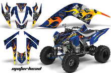 Load image into Gallery viewer, ATV Graphics Kit Quad Decal Sticker Wrap For Yamaha Raptor 700 2006-2012 MOTORHEAD BLUE-atv motorcycle utv parts accessories gear helmets jackets gloves pantsAll Terrain Depot