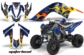 ATV Graphics Kit Quad Decal Sticker Wrap For Yamaha Raptor 700 2006-2012 MOTORHEAD BLUE-atv motorcycle utv parts accessories gear helmets jackets gloves pantsAll Terrain Depot