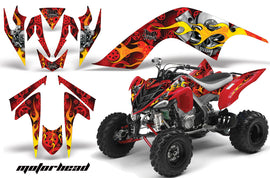 ATV Graphics Kit Quad Decal Sticker Wrap For Yamaha Raptor 700 2006-2012 MOTORHEAD RED-atv motorcycle utv parts accessories gear helmets jackets gloves pantsAll Terrain Depot