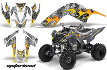 Load image into Gallery viewer, ATV Graphics Kit Quad Decal Sticker Wrap For Yamaha Raptor 700 2006-2012 MOTORHEAD SILVER-atv motorcycle utv parts accessories gear helmets jackets gloves pantsAll Terrain Depot