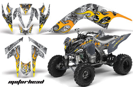 ATV Graphics Kit Quad Decal Sticker Wrap For Yamaha Raptor 700 2006-2012 MOTORHEAD SILVER-atv motorcycle utv parts accessories gear helmets jackets gloves pantsAll Terrain Depot
