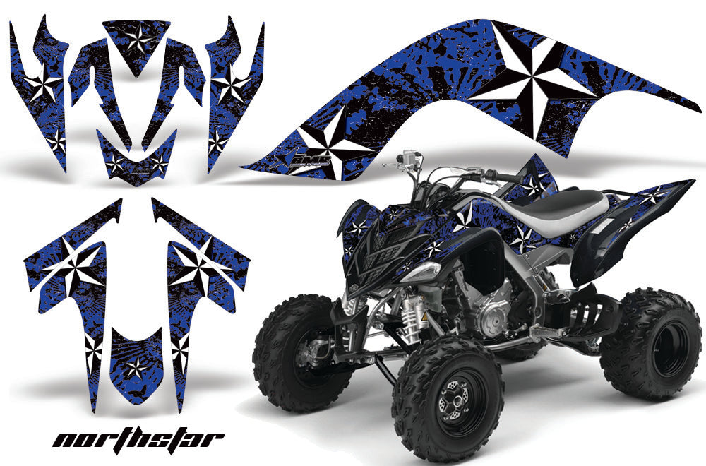 ATV Graphics Kit Quad Decal Sticker Wrap For Yamaha Raptor 700 2006-2012 NORTHSTAR BLUE-atv motorcycle utv parts accessories gear helmets jackets gloves pantsAll Terrain Depot
