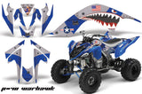 ATV Graphics Kit Quad Decal Sticker Wrap For Yamaha Raptor 700 2006-2012 WARHAWK BLUE