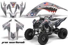 Load image into Gallery viewer, ATV Graphics Kit Quad Decal Sticker Wrap For Yamaha Raptor 700 2006-2012 WARHAWK SILVER-atv motorcycle utv parts accessories gear helmets jackets gloves pantsAll Terrain Depot