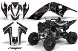 ATV Graphics Kit Quad Decal Sticker Wrap For Yamaha Raptor 700 2006-2012 REAPER BLACK