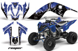 ATV Graphics Kit Quad Decal Sticker Wrap For Yamaha Raptor 700 2006-2012 REAPER BLUE