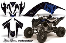 Load image into Gallery viewer, ATV Graphics Kit Quad Decal Sticker Wrap For Yamaha Raptor 700 2006-2012 RELOADED BLUE BLACK-atv motorcycle utv parts accessories gear helmets jackets gloves pantsAll Terrain Depot