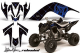 ATV Graphics Kit Quad Decal Sticker Wrap For Yamaha Raptor 700 2006-2012 RELOADED BLUE BLACK
