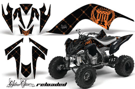 ATV Graphics Kit Quad Decal Sticker Wrap For Yamaha Raptor 700 2006-2012 RELOADED ORANGE BLACK-atv motorcycle utv parts accessories gear helmets jackets gloves pantsAll Terrain Depot