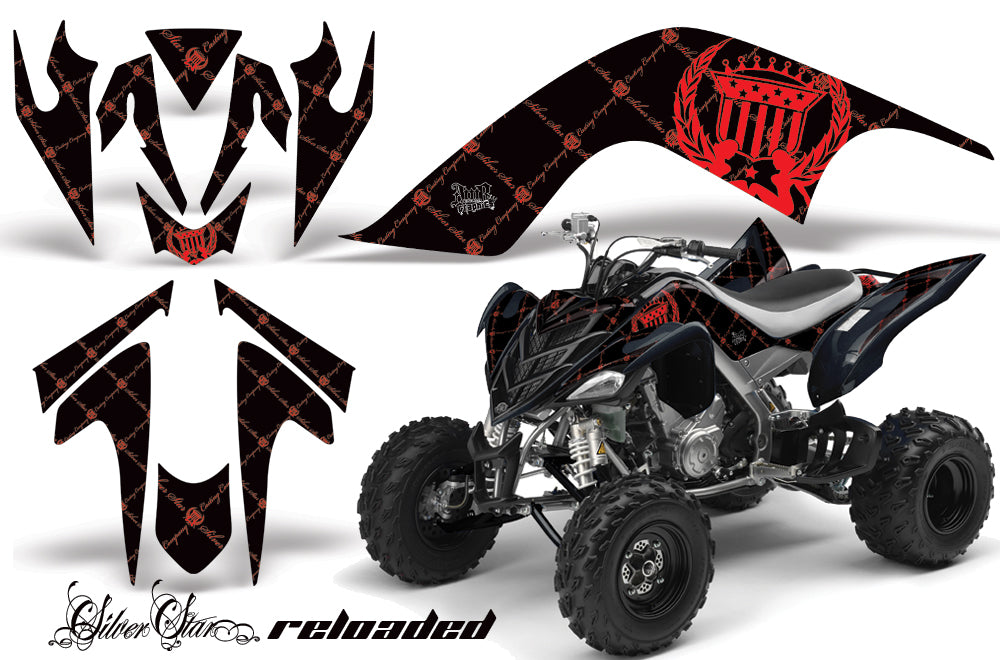 ATV Graphics Kit Quad Decal Sticker Wrap For Yamaha Raptor 700 2006-2012 RELOADED RED BLACK-atv motorcycle utv parts accessories gear helmets jackets gloves pantsAll Terrain Depot