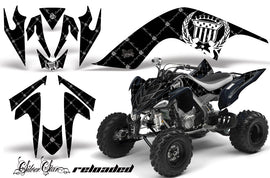 ATV Graphics Kit Quad Decal Sticker Wrap For Yamaha Raptor 700 2006-2012 RELOADED WHITE BLACK-atv motorcycle utv parts accessories gear helmets jackets gloves pantsAll Terrain Depot