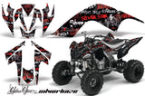 ATV Graphics Kit Quad Decal Sticker Wrap For Yamaha Raptor 700 2006-2012 SSSH RED BLACK