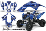 ATV Graphics Kit Quad Decal Sticker Wrap For Yamaha Raptor 700 2006-2012 SSSH BLACK BLUE