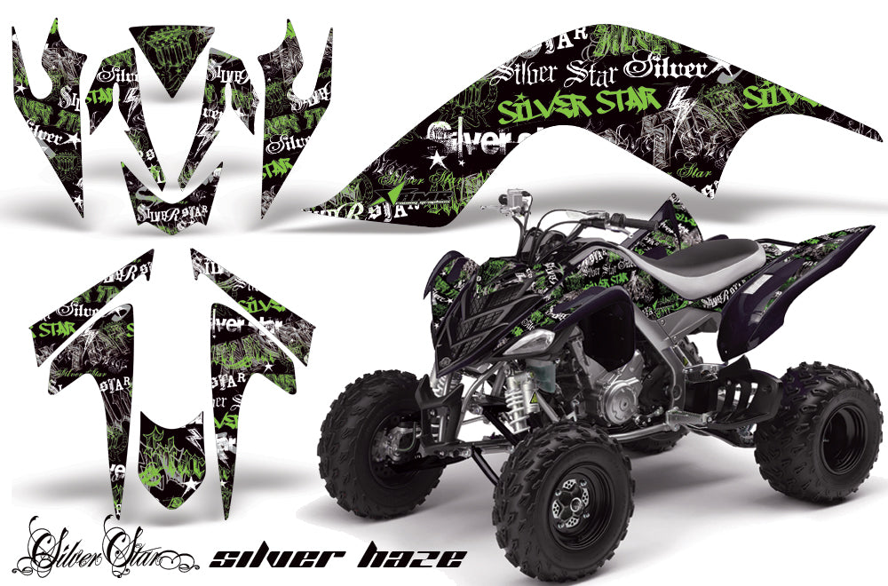 ATV Graphics Kit Quad Decal Sticker Wrap For Yamaha Raptor 700 2006-2012 SSSH GREEN BLACK-atv motorcycle utv parts accessories gear helmets jackets gloves pantsAll Terrain Depot