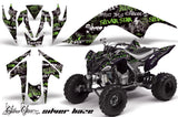 ATV Graphics Kit Quad Decal Sticker Wrap For Yamaha Raptor 700 2006-2012 SSSH GREEN BLACK