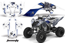 Load image into Gallery viewer, ATV Graphics Kit Quad Decal Sticker Wrap For Yamaha Raptor 700 2006-2012 TOXIC BLUE WHITE-atv motorcycle utv parts accessories gear helmets jackets gloves pantsAll Terrain Depot