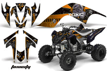 Load image into Gallery viewer, ATV Graphics Kit Quad Decal Sticker Wrap For Yamaha Raptor 700 2006-2012 TOXIC ORANGE BLACK-atv motorcycle utv parts accessories gear helmets jackets gloves pantsAll Terrain Depot