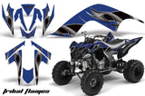 ATV Graphics Kit Quad Decal Sticker Wrap For Yamaha Raptor 700 2006-2012 TRIBAL BLACK BLUE