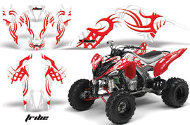 ATV Graphics Kit Quad Decal Sticker Wrap For Yamaha Raptor 700 2006-2012 TRIBE RED WHITE-atv motorcycle utv parts accessories gear helmets jackets gloves pantsAll Terrain Depot