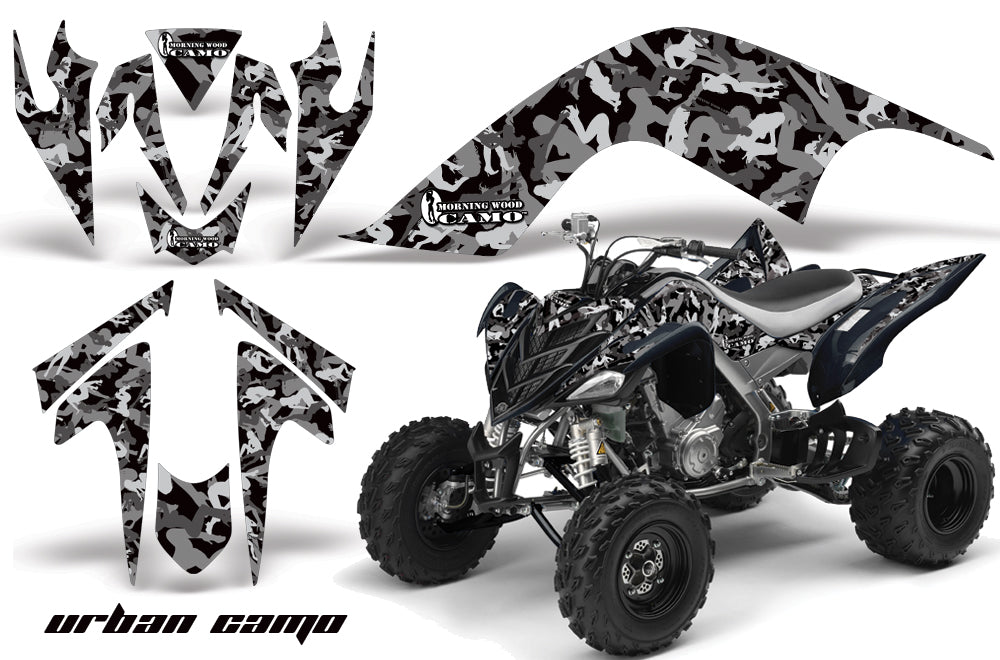 ATV Graphics Kit Quad Decal Sticker Wrap For Yamaha Raptor 700 2006-2012 URBAN CAMO BLACK-atv motorcycle utv parts accessories gear helmets jackets gloves pantsAll Terrain Depot