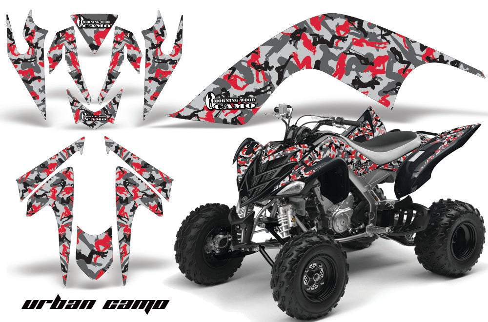 ATV Graphics Kit Quad Decal Sticker Wrap For Yamaha Raptor 700 2006-2012 URBAN CAMO RED-atv motorcycle utv parts accessories gear helmets jackets gloves pantsAll Terrain Depot