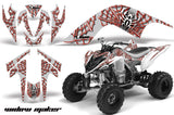 ATV Graphics Kit Quad Decal Sticker Wrap For Yamaha Raptor 700 2006-2012 WIDOW RED WHITE