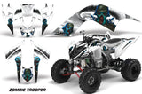 ATV Graphics Kit Quad Decal Sticker Wrap For Yamaha Raptor 700 2006-2012 ZOMBIE WHITE