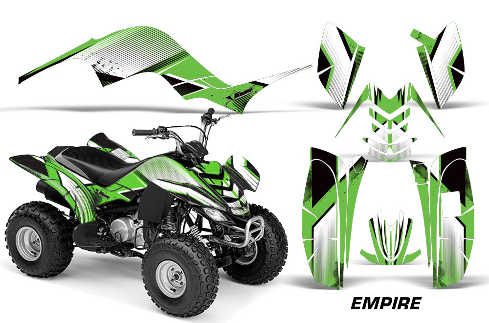 ATV Graphics Kit Quad Decal Sticker Wrap For Yamaha Raptor 80 2002-2008 EMPIRE GREEN-atv motorcycle utv parts accessories gear helmets jackets gloves pantsAll Terrain Depot