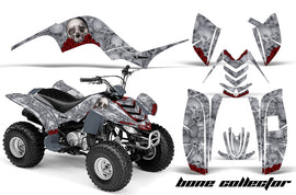 ATV Graphics Kit Quad Decal Sticker Wrap For Yamaha Raptor 80 2002-2008 BONES SILVER-atv motorcycle utv parts accessories gear helmets jackets gloves pantsAll Terrain Depot