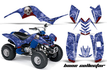 Load image into Gallery viewer, ATV Graphics Kit Quad Decal Sticker Wrap For Yamaha Raptor 80 2002-2008 BONES BLUE-atv motorcycle utv parts accessories gear helmets jackets gloves pantsAll Terrain Depot