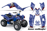 ATV Graphics Kit Quad Decal Sticker Wrap For Yamaha Raptor 80 2002-2008 BONES BLUE