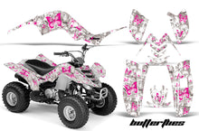 Load image into Gallery viewer, ATV Graphics Kit Quad Decal Sticker Wrap For Yamaha Raptor 80 2002-2008 BUTTERFLIES PINK WHITE-atv motorcycle utv parts accessories gear helmets jackets gloves pantsAll Terrain Depot