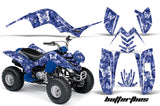 ATV Graphics Kit Quad Decal Sticker Wrap For Yamaha Raptor 80 2002-2008 BUTTERFLIES WHITE BLUE