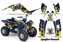 Load image into Gallery viewer, ATV Graphics Kit Quad Decal Sticker Wrap For Yamaha Raptor 80 2002-2008 MOTORHEAD BLUE-atv motorcycle utv parts accessories gear helmets jackets gloves pantsAll Terrain Depot