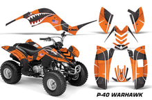 Load image into Gallery viewer, ATV Graphics Kit Quad Decal Sticker Wrap For Yamaha Raptor 80 2002-2008 WARHAWK ORANGE-atv motorcycle utv parts accessories gear helmets jackets gloves pantsAll Terrain Depot