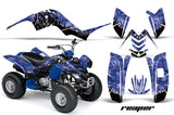 ATV Graphics Kit Quad Decal Sticker Wrap For Yamaha Raptor 80 2002-2008 REAPER BLUE