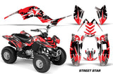 ATV Graphics Kit Quad Decal Sticker Wrap For Yamaha Raptor 80 2002-2008 STREET STAR RED