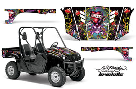 UTV Graphics Kit Decal Wrap For Yamaha Rhino 450/660/700 2004-2013 EDHLK BLACK-atv motorcycle utv parts accessories gear helmets jackets gloves pantsAll Terrain Depot