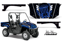 Load image into Gallery viewer, UTV Graphics Kit Decal Wrap For Yamaha Rhino 450/660/700 2004-2013 RELOADED BLUE BLACK-atv motorcycle utv parts accessories gear helmets jackets gloves pantsAll Terrain Depot