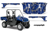 UTV Graphics Kit Decal Wrap For Yamaha Rhino 450/660/700 2004-2013 CAMOPLATE BLUE
