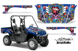UTV Graphics Kit Decal Wrap For Yamaha Rhino 450/660/700 2004-2013 EDHLK BLUE