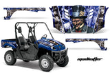 UTV Graphics Kit Decal Wrap For Yamaha Rhino 450/660/700 2004-2013 HATTER BLUE SILVER